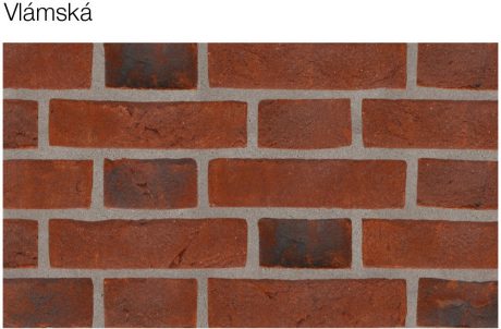 Vazba - Vlámská | Lícové cihly a pásky Terca | Fasády
