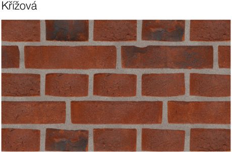 Vazba - Křížová | Lícové cihly a pásky Terca | Fasády
