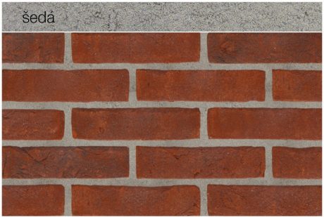 Spáry různých odstínů - šedá | Lícové cihly a pásky Terca