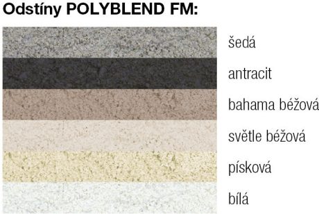 Odstíny POLYBLEND FM | Spárovací hmoty