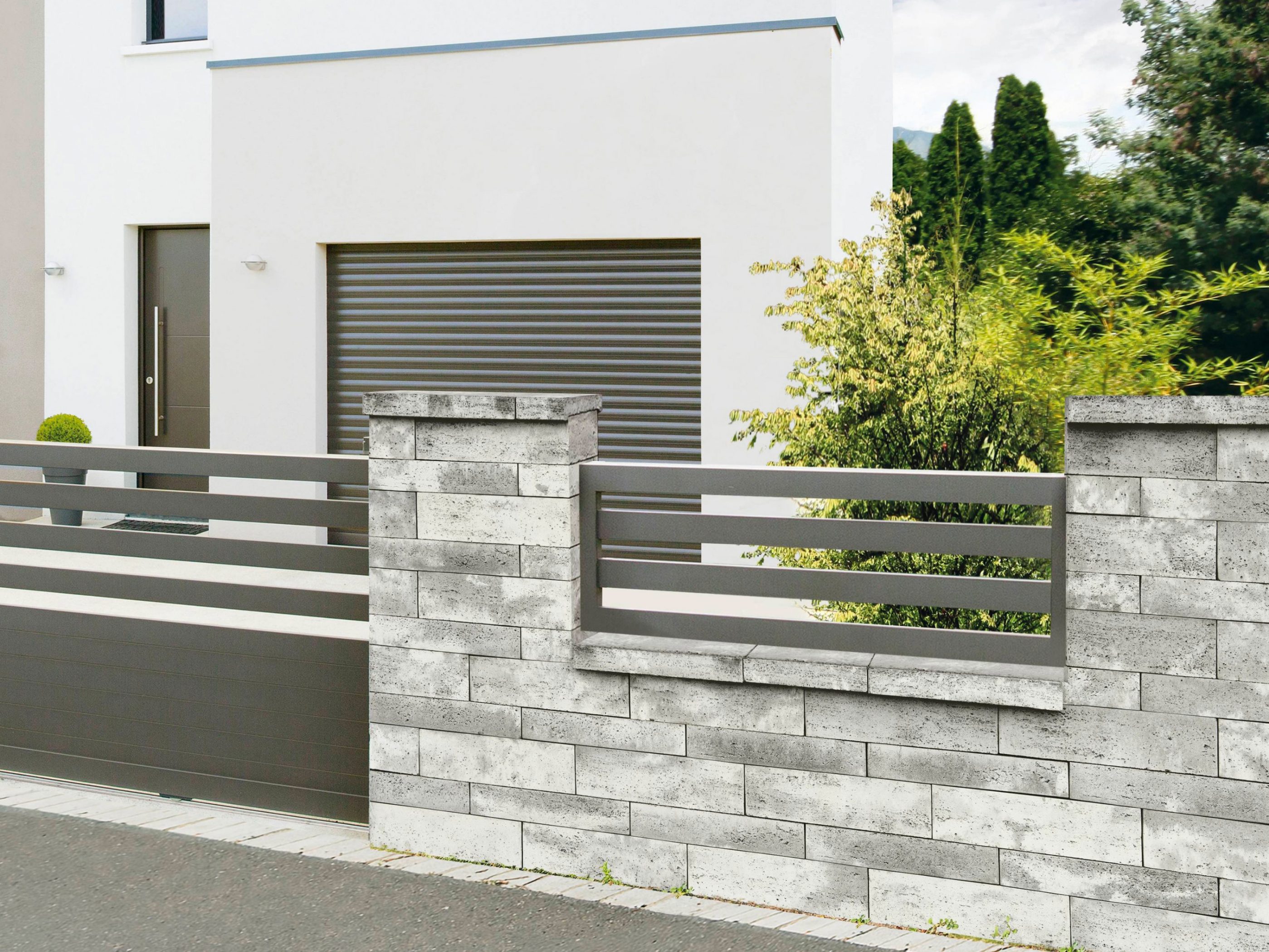 Composing photo of Bellamonte mur vapencova melirovana 