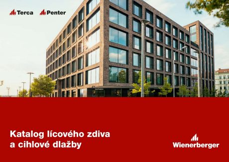 Titulní strana pro Katalog Terca a Penter (ilustrativní) - lícové cihly a obkladové pásky Terca a cihlová dlažba Penter