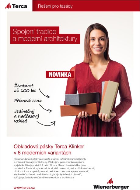 Titulní strana pro Obkladové pásky Terca Klinker - 8 nových moderních variant