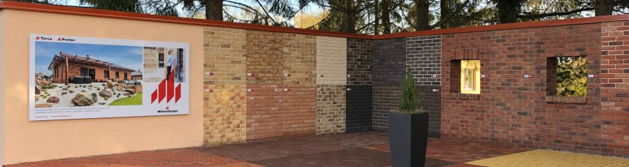 Lícové cihly Terca a cihlová dlažba Penter ve vzorkovně - Jirčany 2019