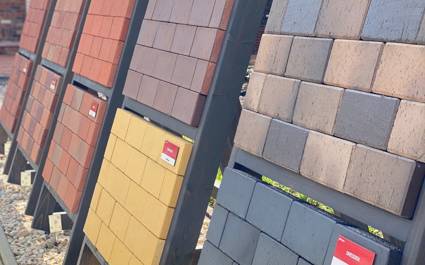 Cihlová dlažba Penter v showroomu v Jirčanech u Prahy