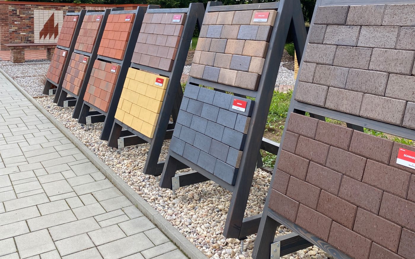 Cihlová dlažba Penter v showroomu v Jirčanech u Prahy