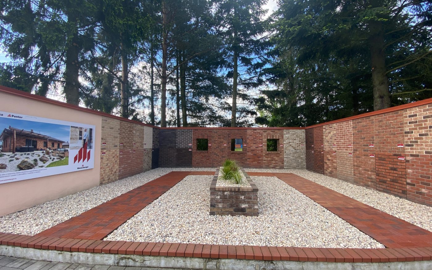 Lícové cihly a obkladové pásky Terca v showroomu Jirčany u Prahy