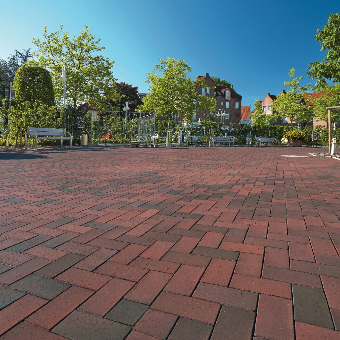 Reference cihlové dlažby Penter Rotblaubunt